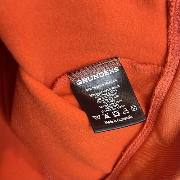 Grundens Maris Hoodie Pullover Sweatshirt Womens Small Orange Summer Fig - Picture 6 of 6